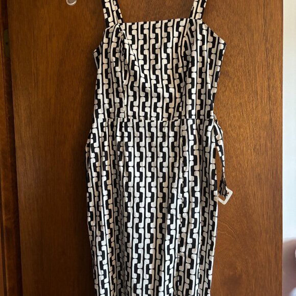 Monteau Los Angeles dress new with tags size medium cream black - Picture 2 of 7